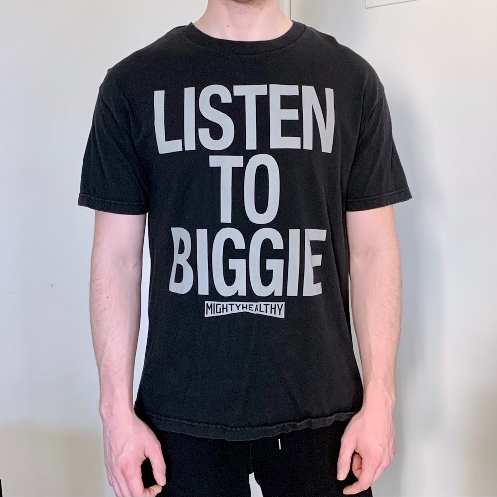 "Listen to Biggie" Black Short Sleeve Tee
